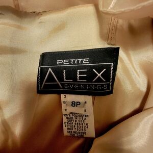 Alex Evenings Petite Champagne Gown